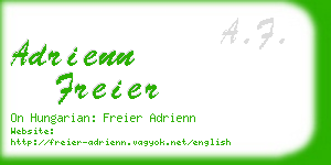 adrienn freier business card